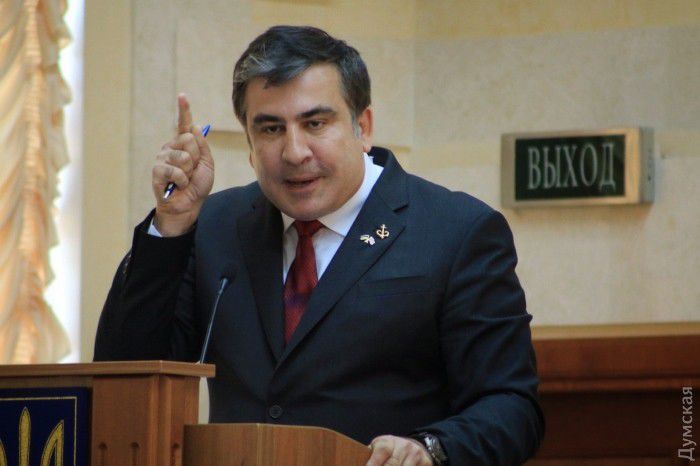 Глава Одесской области Михаил Саакашвили решением суда был оштрафован на $28 (680 гривен) за отказ от встречи с гражданами.