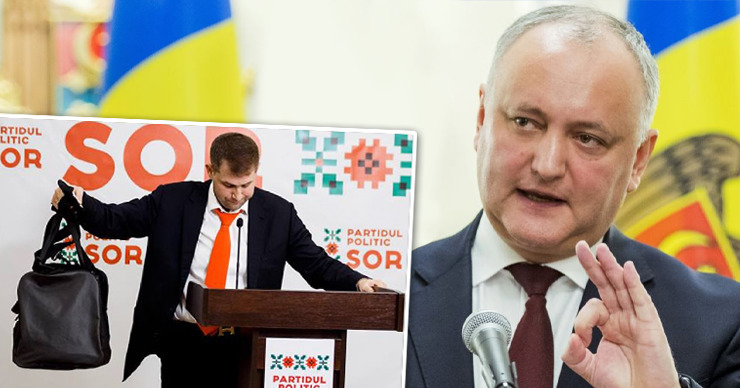 Додон о сумке Шора: Есть доказательства – тогда пожалуйста. Коллаж: Point.md