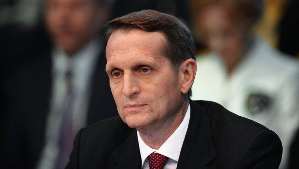 Спикер Госдумы РФ Сергей Нарышкин.