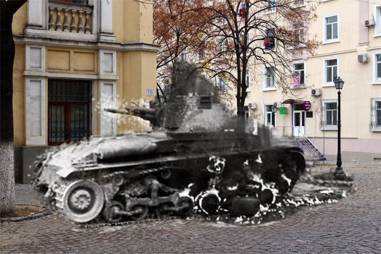 Последствия того столкновения попали на фотографии, дошедшие до наших дней.