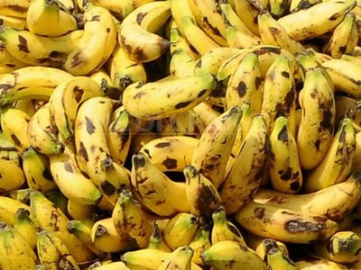 În supermarketuri, bananele se înnegresc şi devin moi în două-trei zile