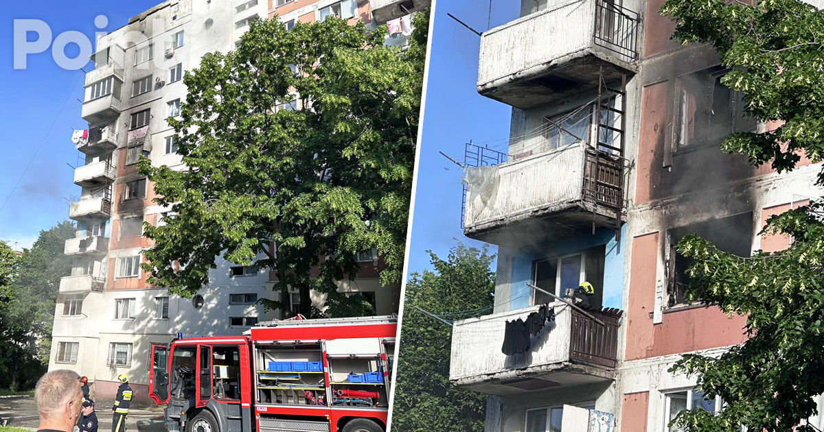 В Кишиневе возник пожар в многоквартирном доме.