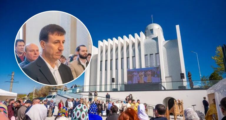Șeful Poliției a venit la deschiderea bisericii Mitropoliei Basarabiei.