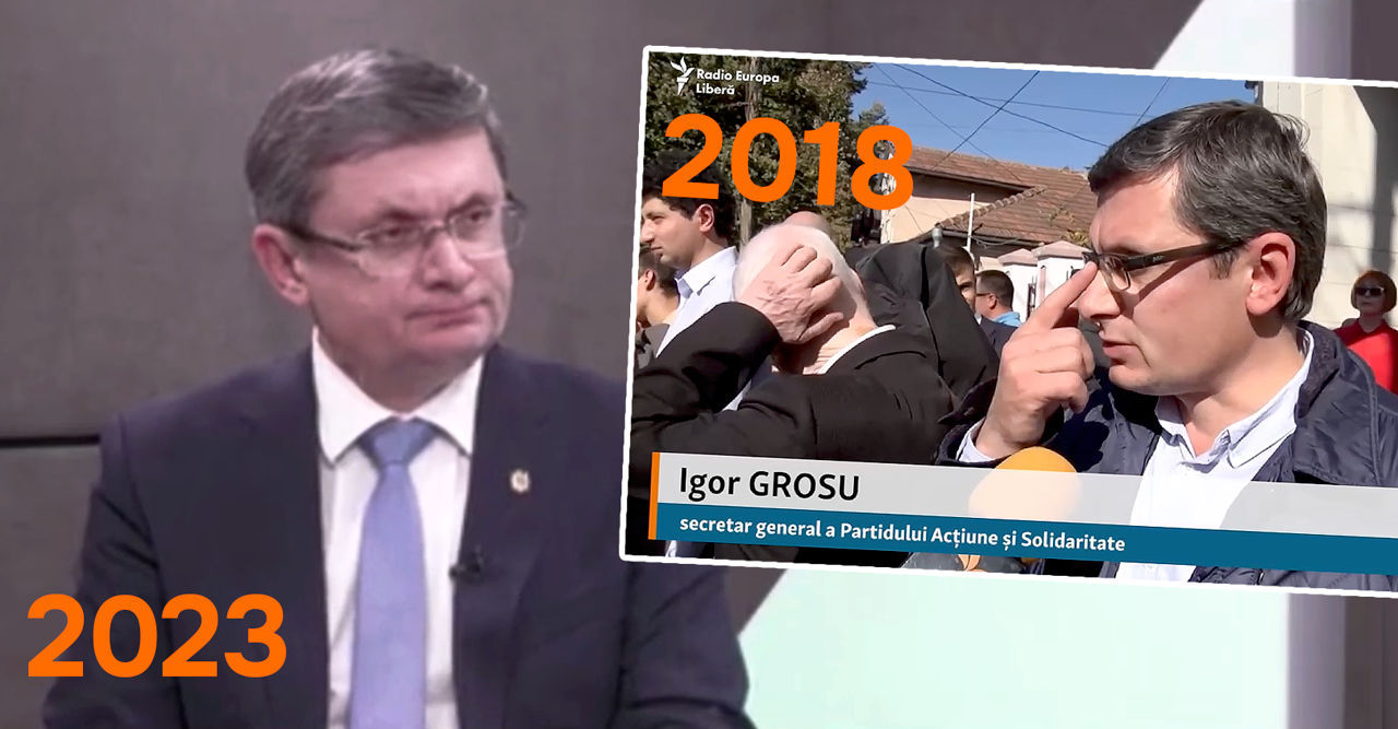 Гросу прокомментировал заявления в 2018 году о том, что "Эрдоган - диктатор". Коллаж: Point.md