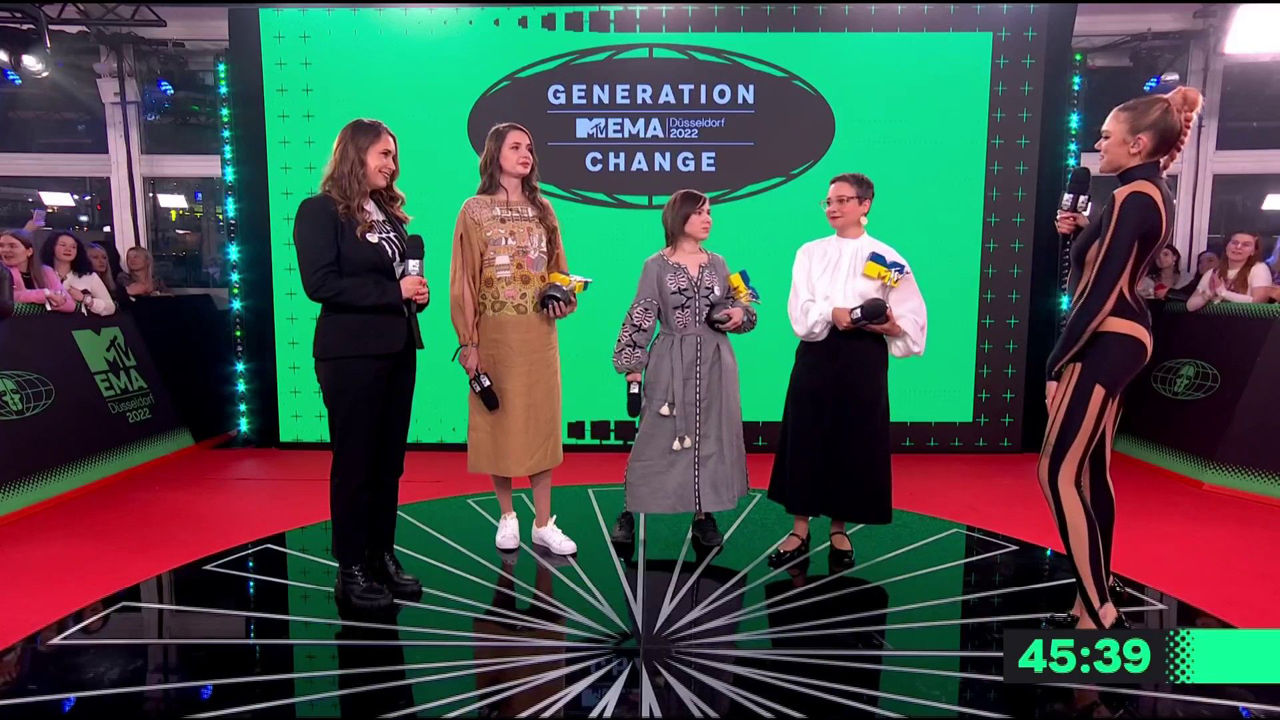 Особый приз MTV EMA Generation Change присудили украинским артисткам.