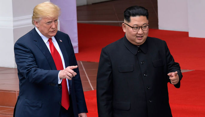 Трамп назвал «фантастическими» свои отношения с Ким Чен Ыном. Фото: AP Photo