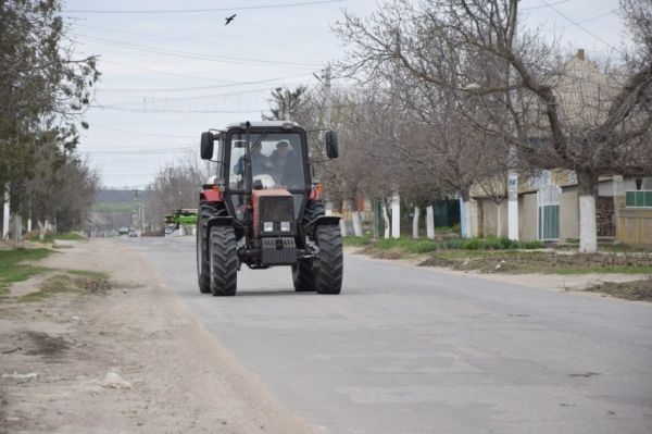 В Копчаке дезинфицируют улицы.