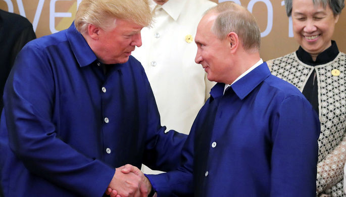 Трамп поздравил Путина с победой.