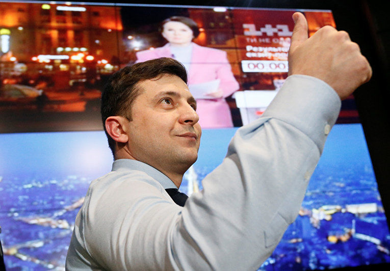 Победитель президентских выборов на Украине Владимир Зеленский.