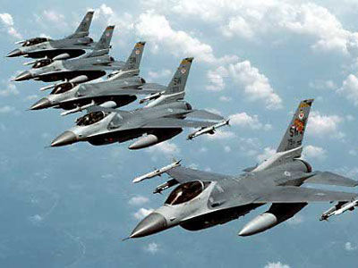 Группа из шести турецких F-16 пересекла греческое воздушное пространство.