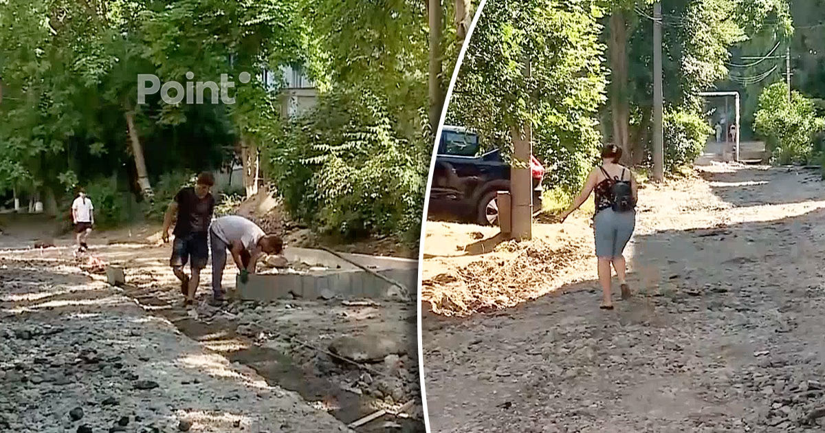 В Кишиневе жители пожаловались на затянувшийся ремонт по программе «Европейский двор».