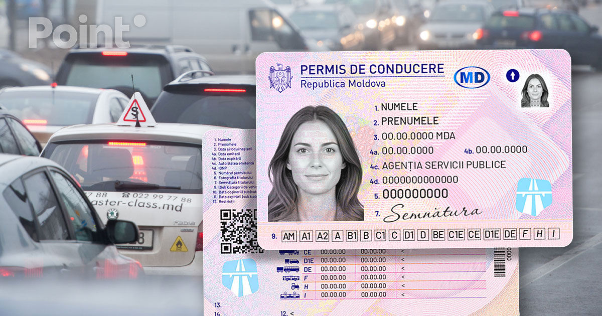 Moldova introduce noi permise de conducere digitale cu coduri QR și date medicale.
