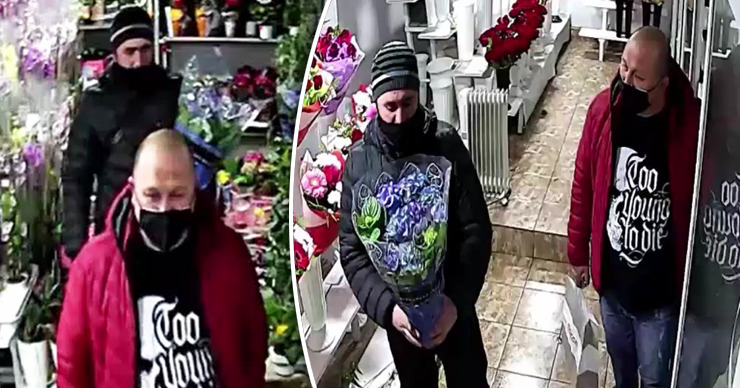 В Полиции разыскивают мужчин, подозреваемых в краже цветка из столичного магазина. Фото: Point.md.