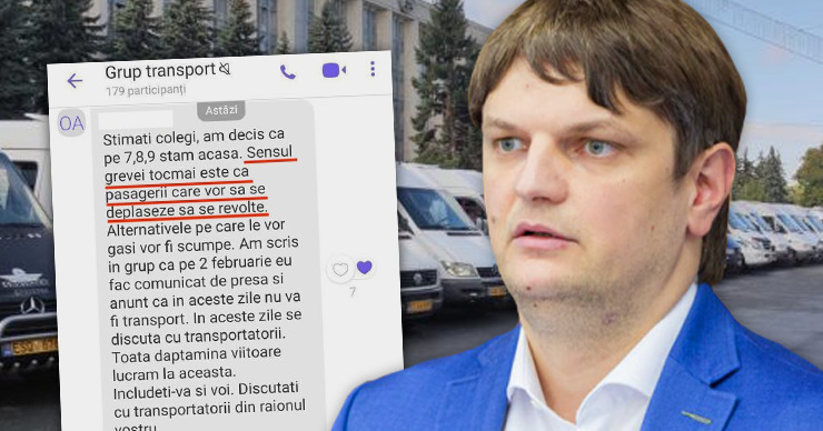 Спыну: Небольшая группа перевозчиков шантажирует всю страну. Коллаж: Point.md