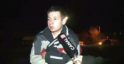 Un tânăr din Durlești, care a pus poliția pe jar după ce a dat peste cap câteva pahare. Foto:  captare video Canal3