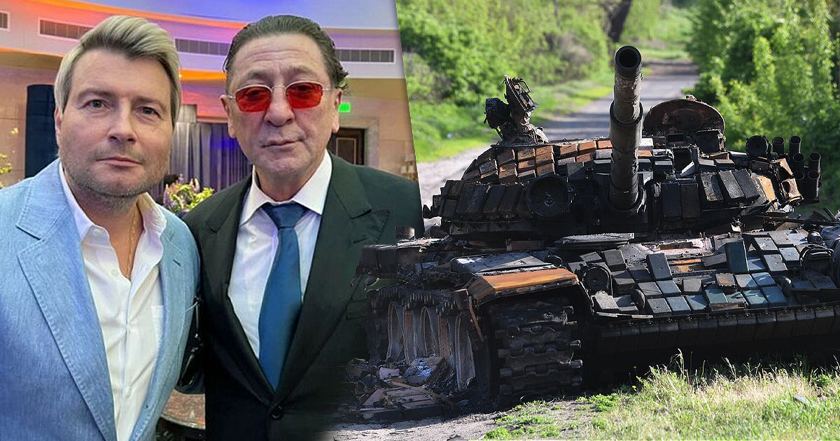 Российские певцы, народные артисты России Григорий Лепс и Николай Басков. Коллаж Point.md.