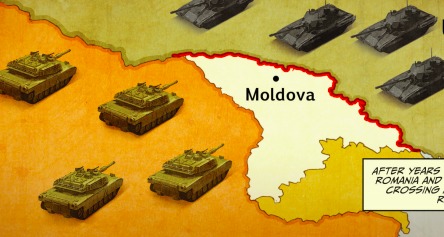 Benzi desenate: Războiul Rusiei cu NATO din cauza României Mari