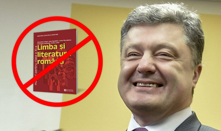 Poroșenko susține legea care interzice copiilor români să învețe în limba maternă