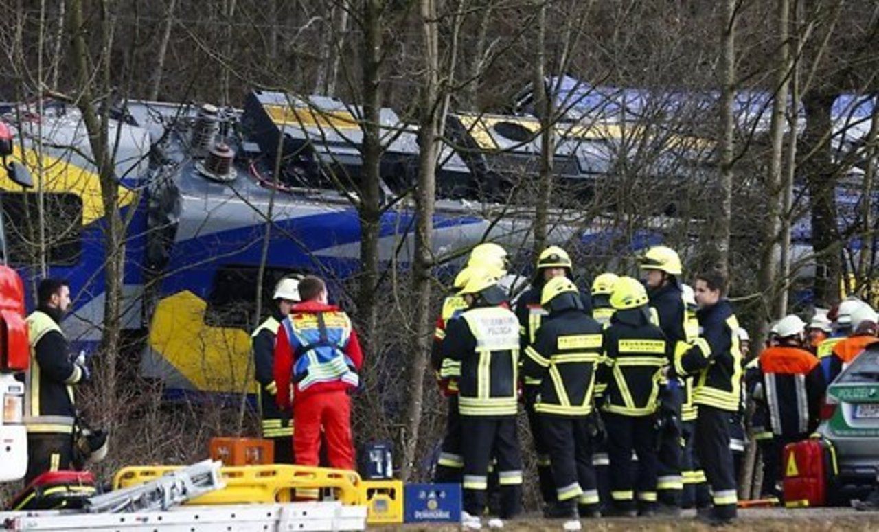 9 февраля в Германии столкнулись два пассажирских поезда.