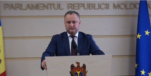 Председатель ПСРМ Игорь Додон.
