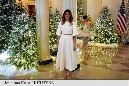 Melania Trump a ales decorațiuni de Crăciun. Ce aduc ele. Foto: agerpres.ro