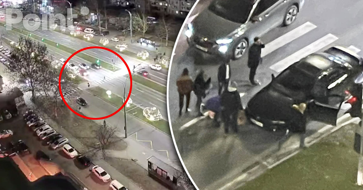 O femeie din Capitală, lovită de un automobil în timp ce traversa strada la culoarea roșie a semaforului.