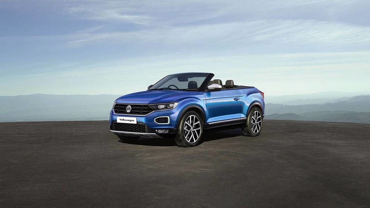 Volkswagen протестировал кросс-кабриолет T-Roc.