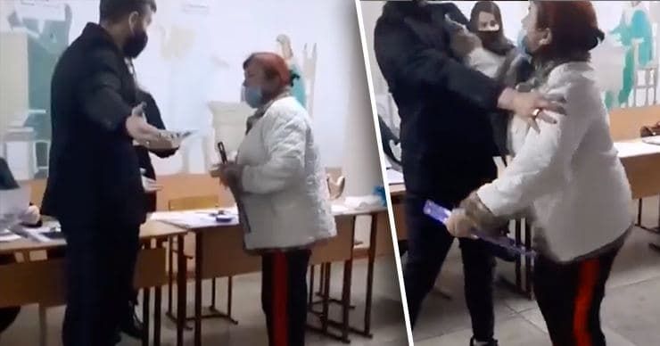 На одном из избирательных участков в столице произошла драка. 