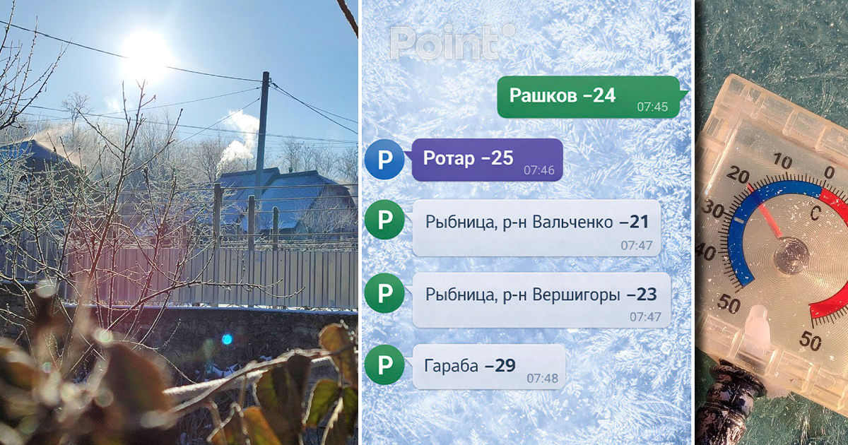 Val de frig extrem în Transnistria: Temperaturile ajung la −29°C în unele localități.