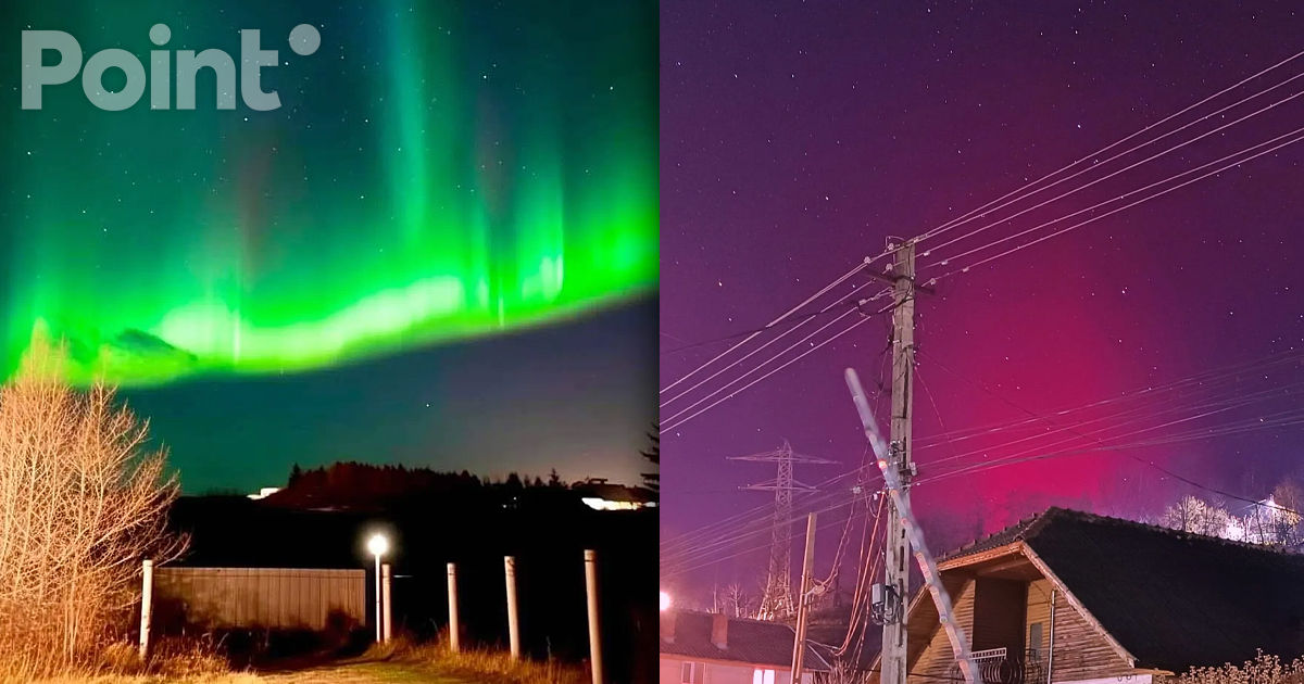 Aurora boreală, văzută în Republica Moldova.