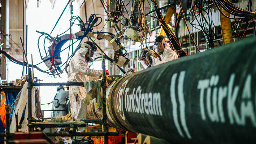 «Турецкий поток» для поставок российского газа европейским потребителям.