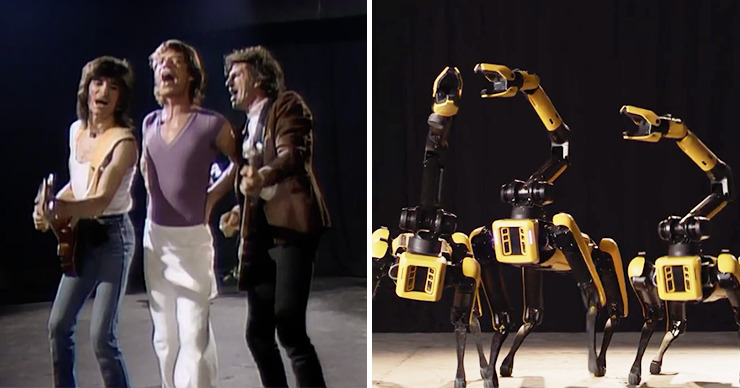 Робопсы Boston Dynamics повторили танец Мика Джаггера. Коллаж: Point.md