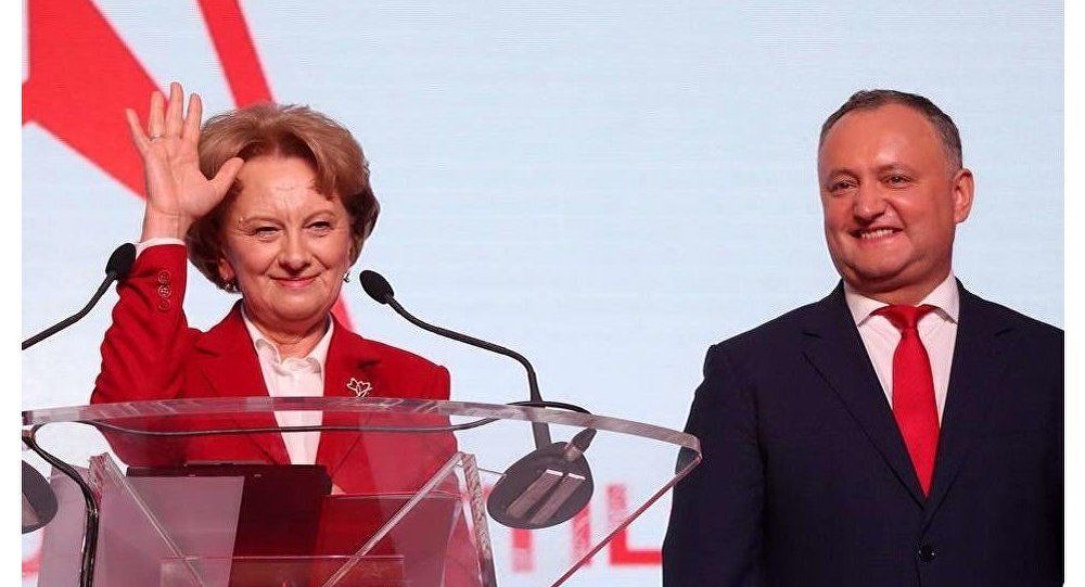 Dodon, prezentat astăzi„liderul socialiștilor” de către Zinaida Greaceanîi. Foto:basarabia.md