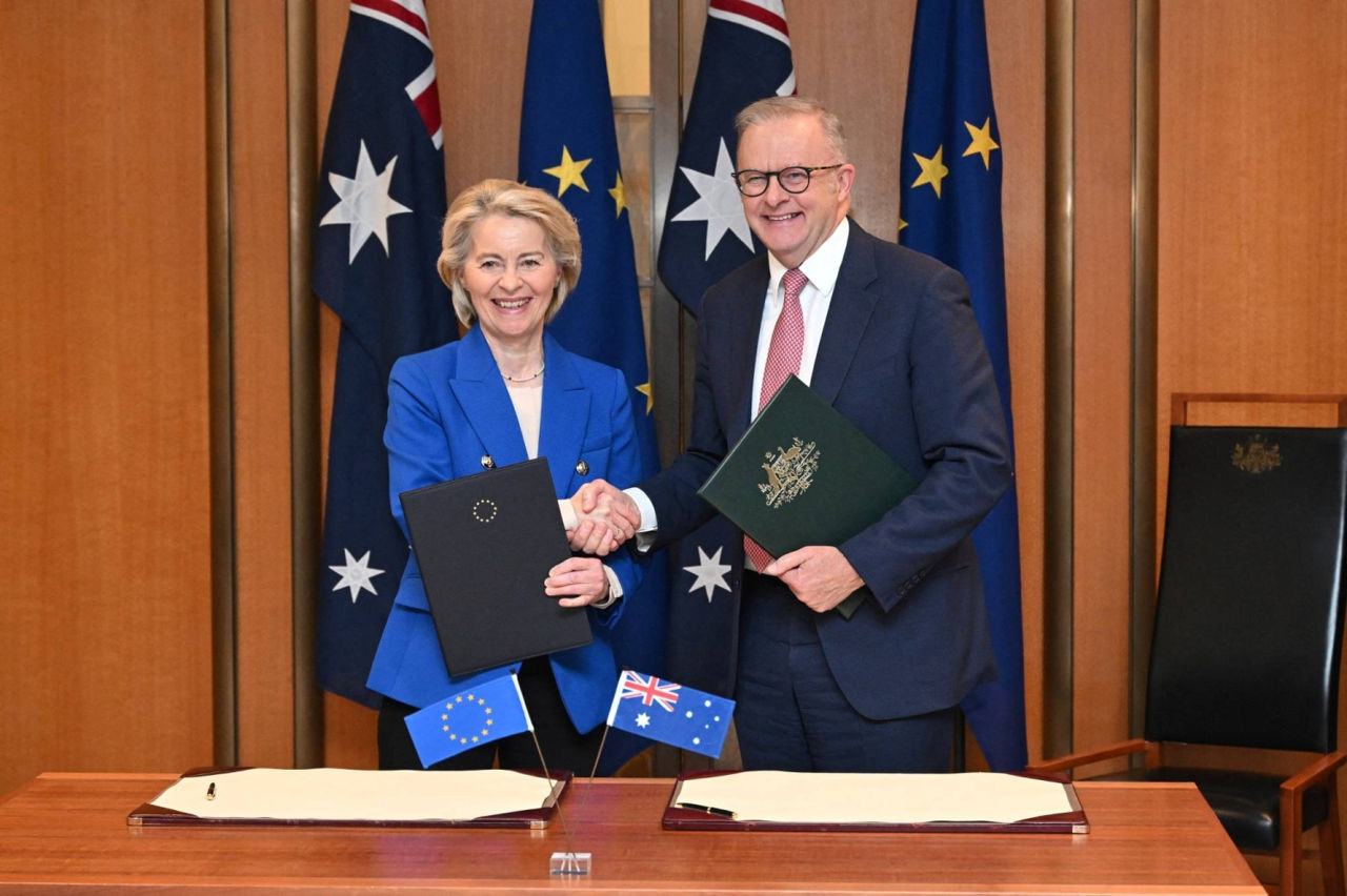 UE și Australia au convenit asupra unui acord de liber schimb.