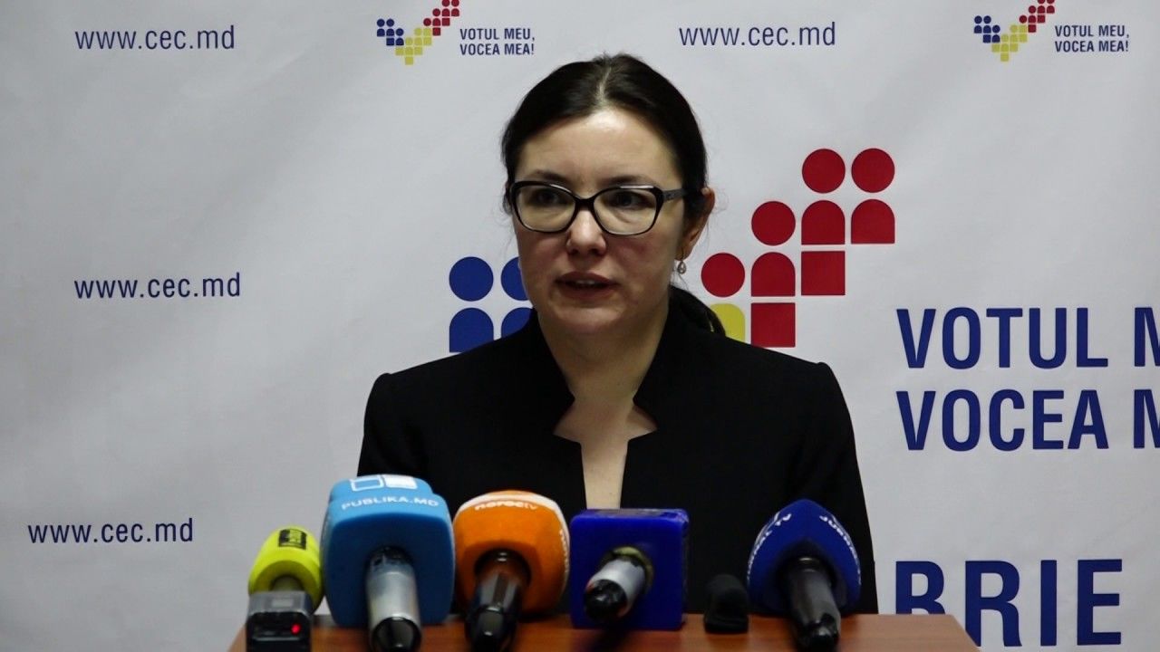 Председатель Центральной избирательной комиссии Алина Руссу.