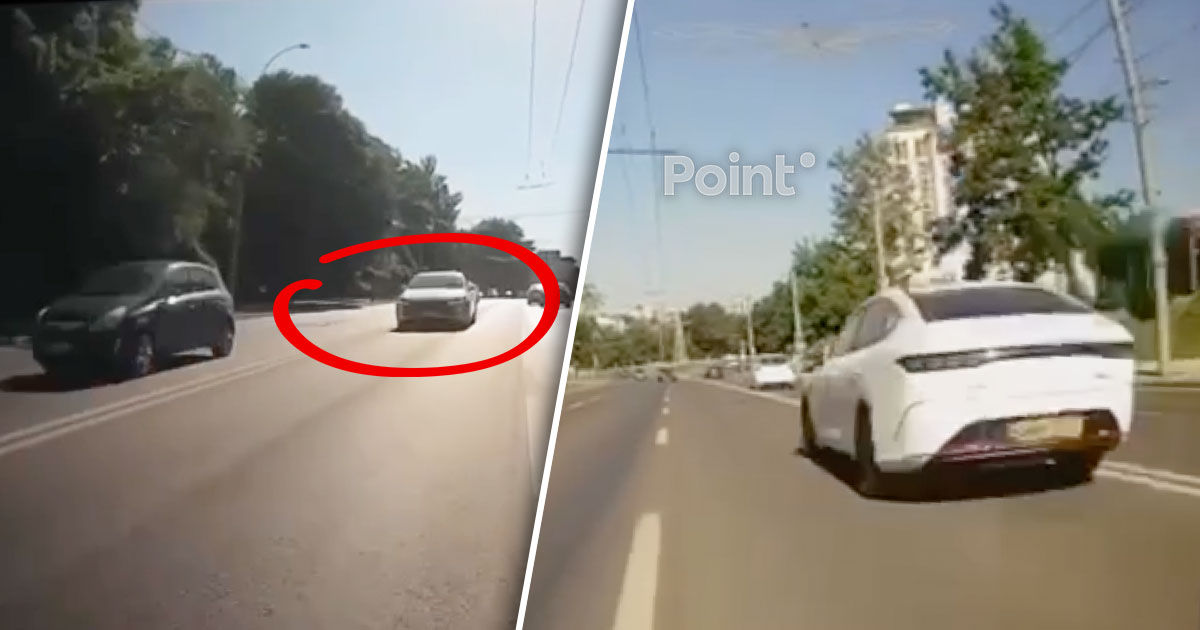 Un șofer care a încălcat regulile de circulație în Capitală, identificat de Poliție.