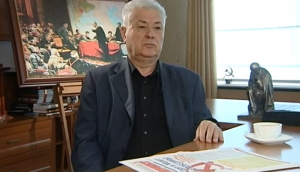 Postul de televiziune rusesc „Rossia 24” a filmat un interviu cu Vladimir Voronin, iar decorul vorbește de la sine.