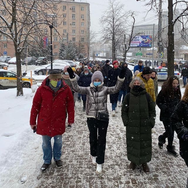 В центре Москвы задержали Юлию Навальную.