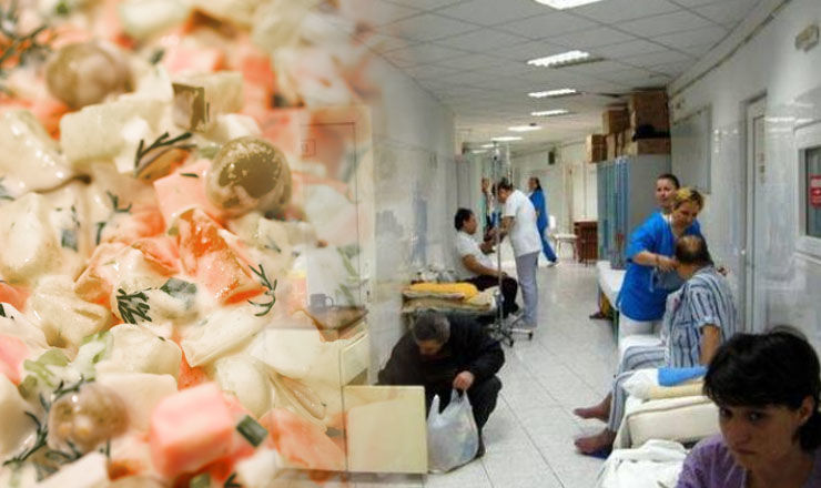 O salată cumpărată din magazin i-a dus direct pe patul de spital