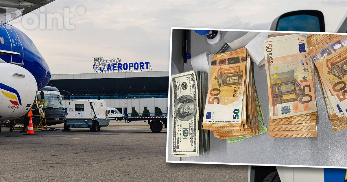 Pe aeroportul din Chișinău a fost oprită o tentativă de export ilegal de valută.