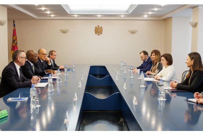 Президент Молдовы встретилась с гендиректором МОТ Жильбером Унгбо.