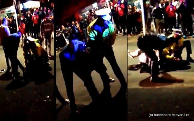 Scandal monstru cu Poliţia s-a petrecut în faţa a zeci de oameni. Foto: adevarul.ro