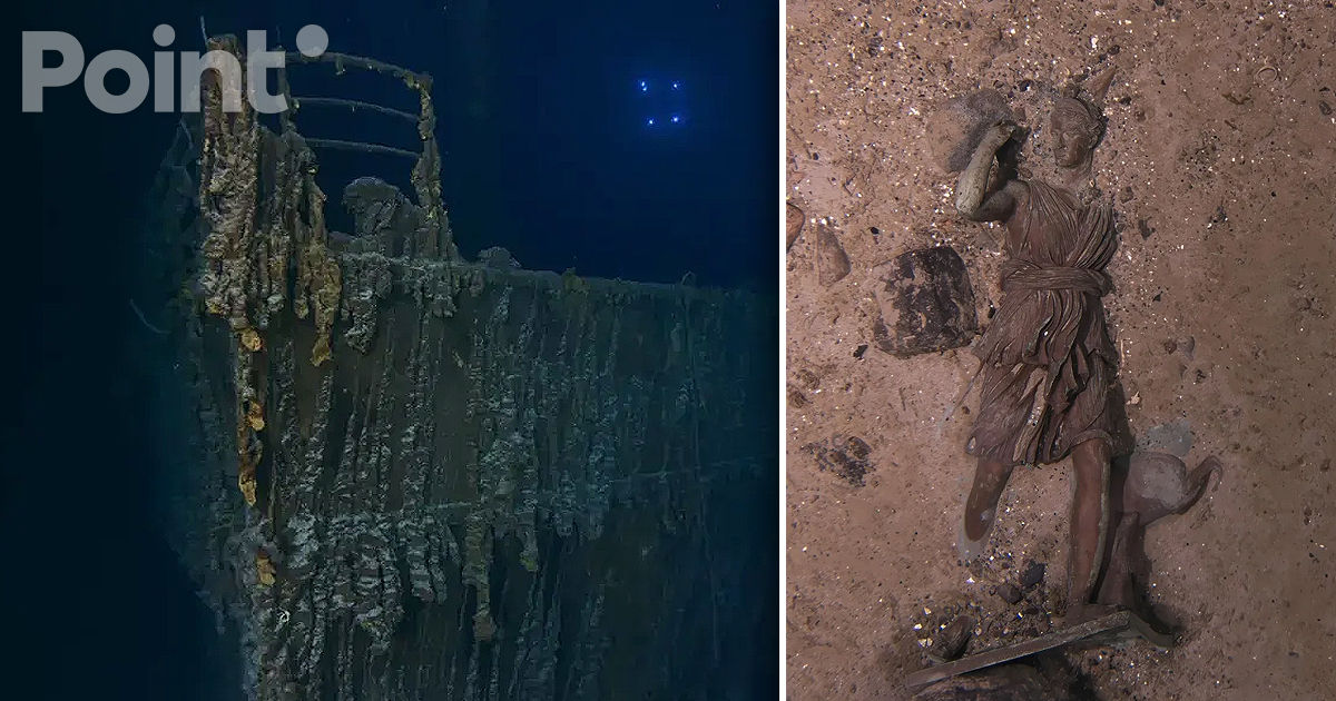 Noi fotografii cu Titanic, făcute publice: Legendara navă și-a pierdut o parte din provă.
