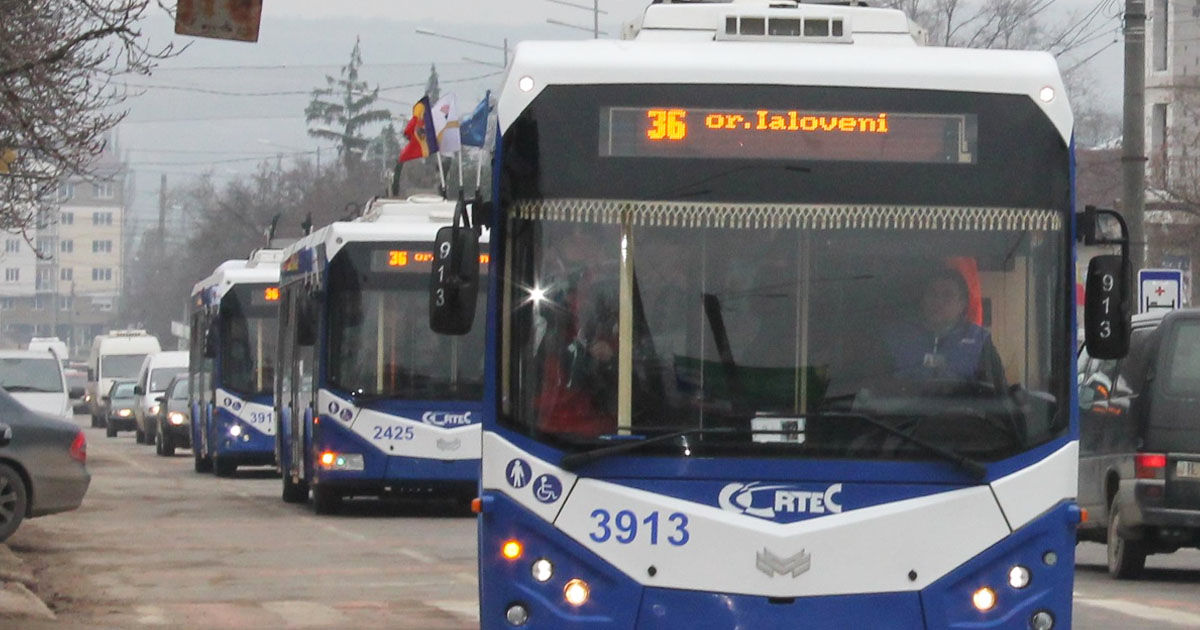 Primăria orașului Ialoveni îndeamnă locuitorii să sprijine funcționarea rutei de troleibuz nr. 36.