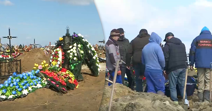 На столичном кладбище Святого Лазаря стремительно расширяется сектор для умерших от COVID-19.