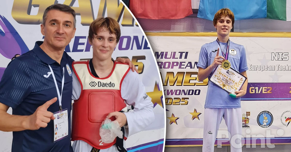 Taekwondistul Artiom Roșca a câștigat medalia de aur la Jocurile Multi-Europene.