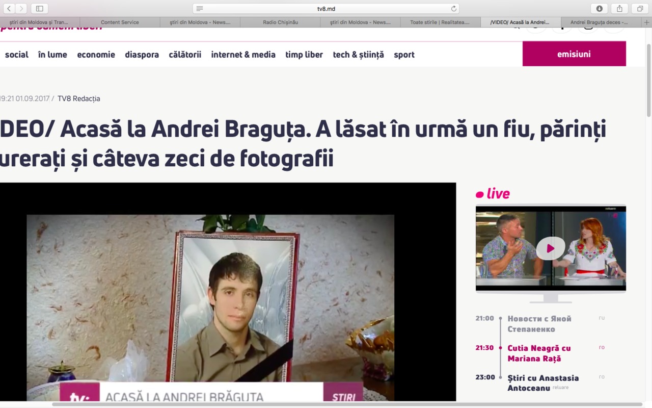 Moartea tânărului Andrei Braguța a zguduit orășelul Biruința, din Sîngerei. 