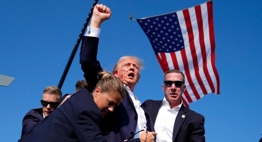 Появилось новое видео покушения на Трампа.