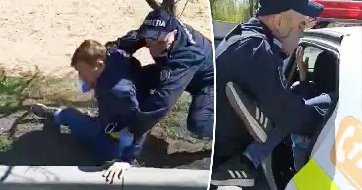 Появилось видео жестокого задержания мужчины за поход в магазин. Коллаж: Point.md