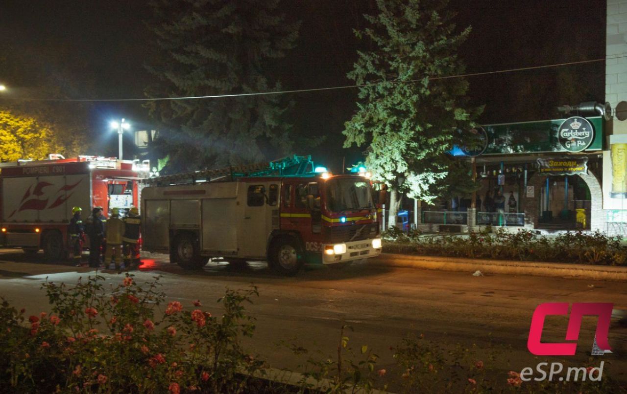 В пабе в центре Бельц произошёл пожар.
